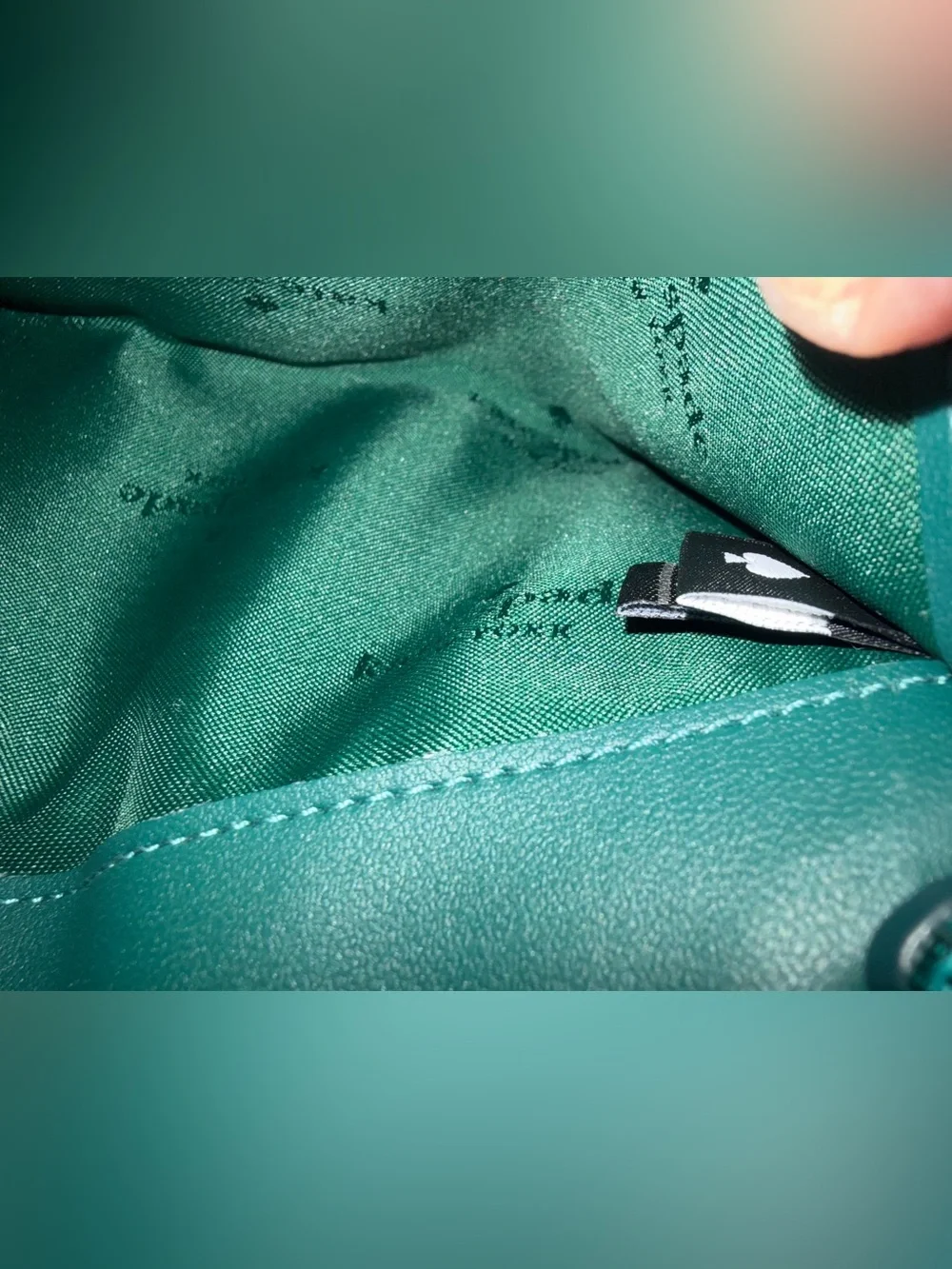 NWOT Kate Spade Glimmer Medium Flap Wristlet - Festive Teal Glitter